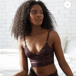 Longline Brallette and Brazilian Panty Set